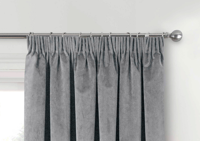 Oxford (Blackout) Pencil Pleat, Grey - Ready Made Curtains - Image 9
